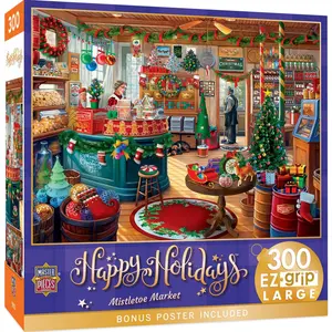 Happy Holidays - Mistletoe Market 300 Piece EZ Grip Puzzle