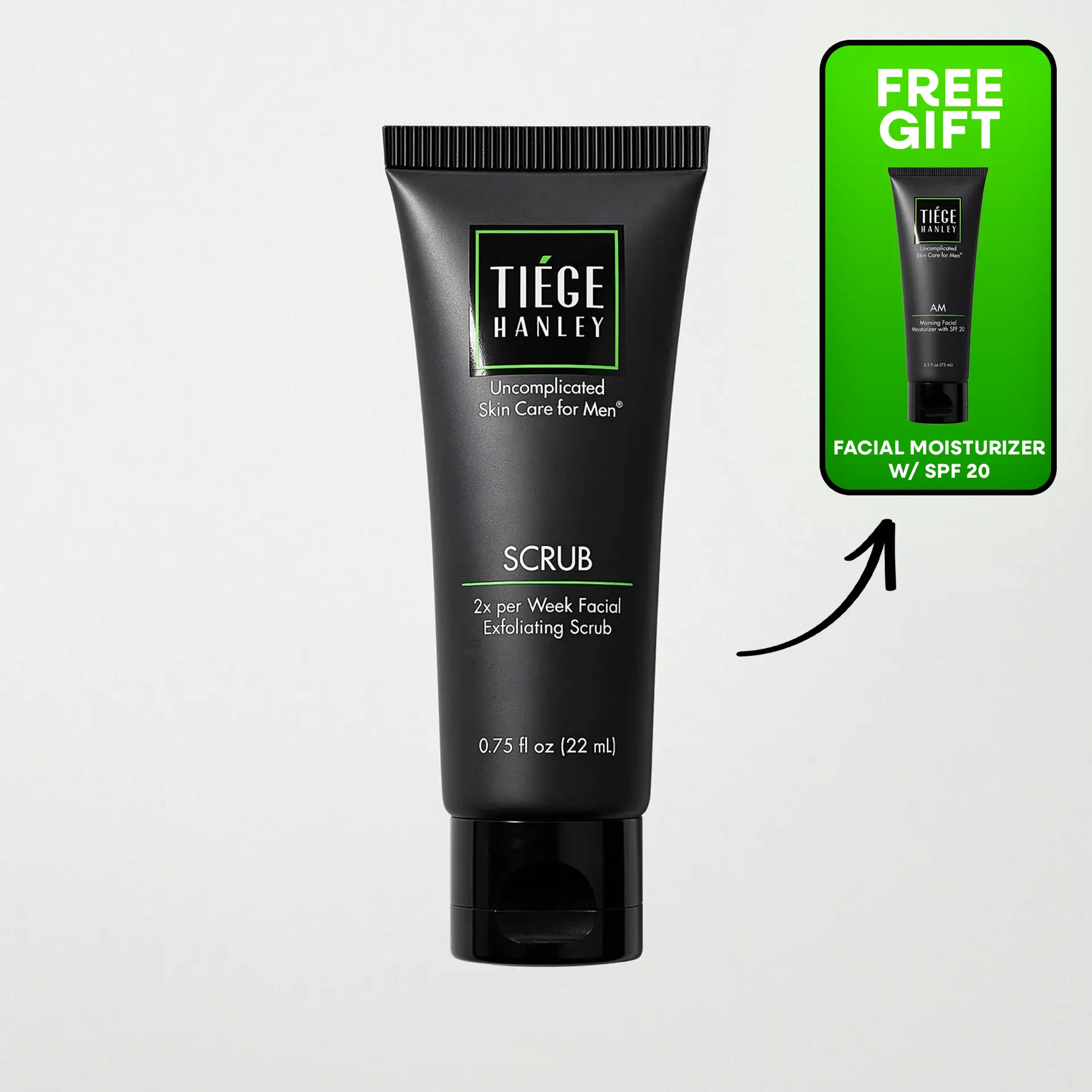 Tiege Hanley Exfoliating Face Scrub - Apricot Seed Powder + Niacinamide - Deep Pore Exfoliate + Dead Skin Removal (2 oz) Tiege Hanley Exfoliating Face Scrub - Apricot Seed Powder + Niacinamide - Deep Pore Exfoliate + Dead Skin Removal (2 oz)