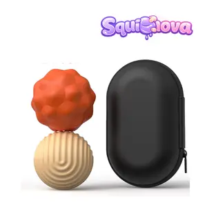 Silicone Fidget Magnetic Balls 2pcs Set Large Size/ Safe toy for ADHD and Autism. Stress Relief for Teens and Adults.