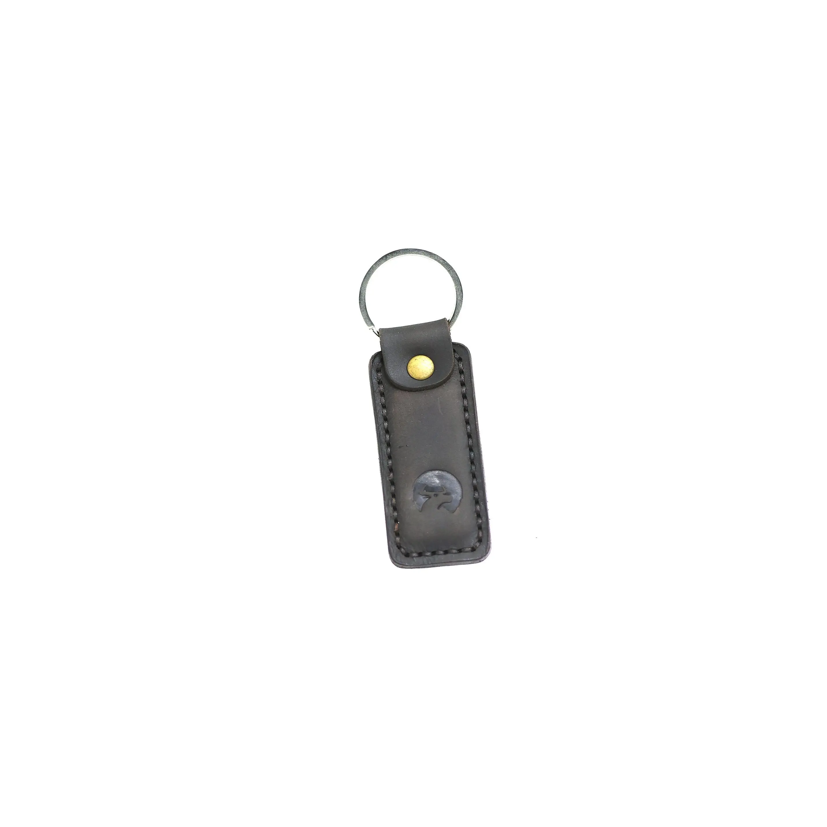 Black Leather Keyring for Men and Women - Fashion Accessory