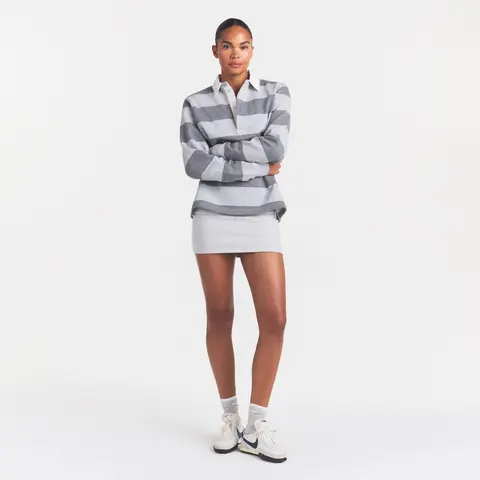 SKIMS BOYFRIEND FLEECE OVERSIZED POLO