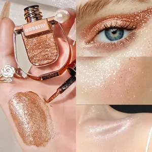 Shimmer Glitter Eyeshadow, Pearly Fine Sparkle with Large Glitter, Long-Lasting Eye Makeup for Bright Big Eyes