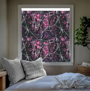 Muddy Girl Camo Cordless Roller Shades Blackout Blinds for Windows 23"W x 72"H