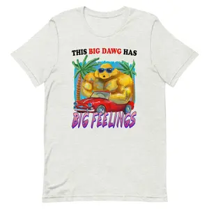 Big Dawg Unisex T-Shirt, Funny Dog Lover Tee, Streetwear Graphic Shirt, Casual Everyday Tee, Gift for Dog Lovers