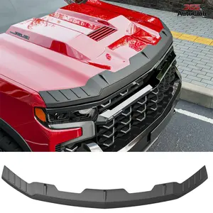 Hood Protector Compatible with 2019-2026 Chevy Silverado 1500 Hood Deflector TPE Shield Replacement for 2019-2026 Chevy Silverado Accessories