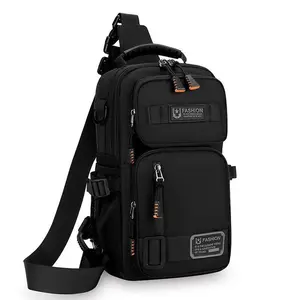 Men's Large Capacity Multi-Pocket Tactical Crossbody Bag - Fashionable Lightweight Adjustable Strap Zipper Bag, Durable Portable Multifunctional Father's Day Gift for Travel & Daily Use, Adjustable Strap Bag