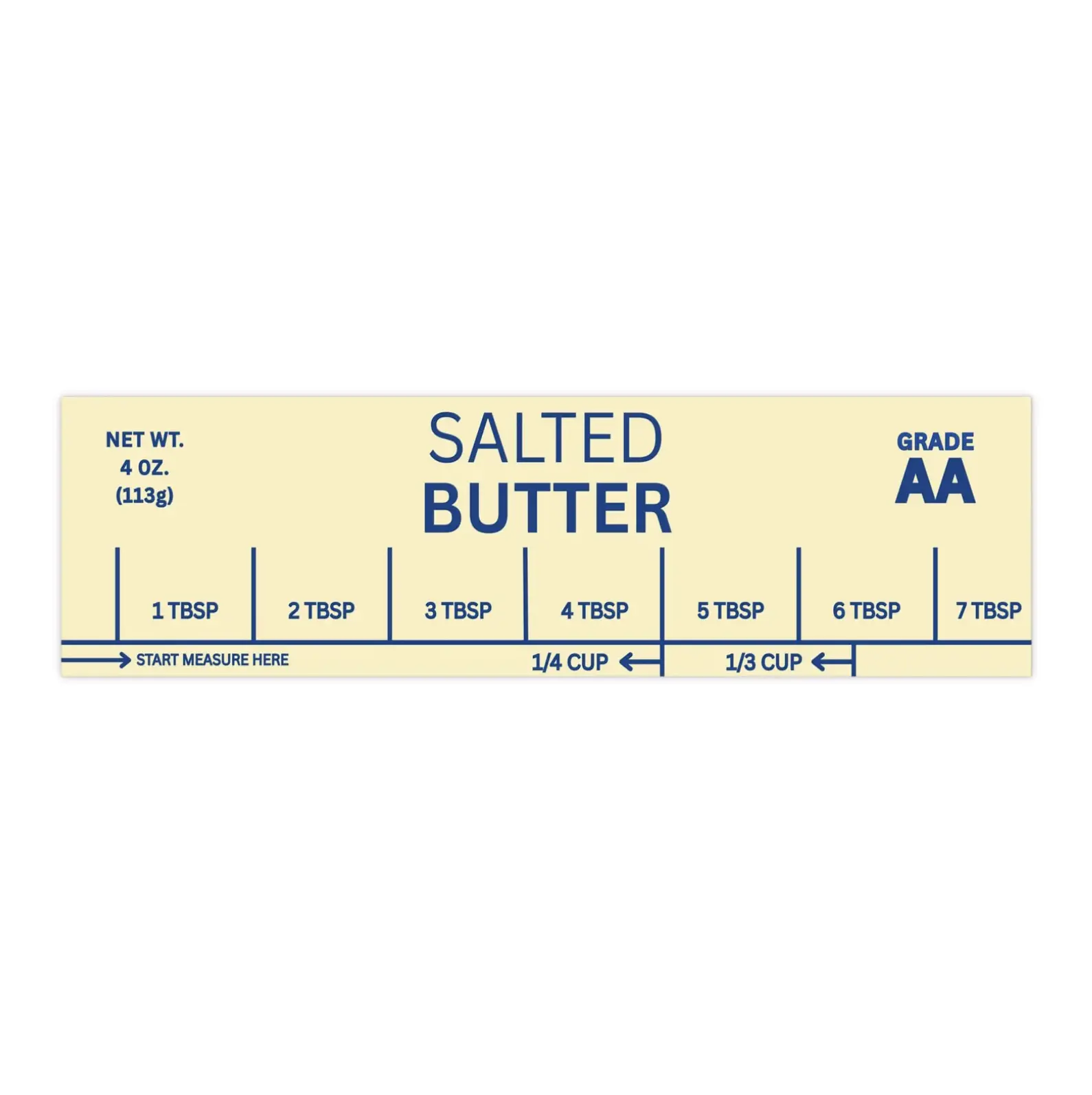 Salted Butter | Bumper Sticker AND Magnet | Funny Meme Sticker | 8.7'' X 2.7'' | Waterproof Premium Quality