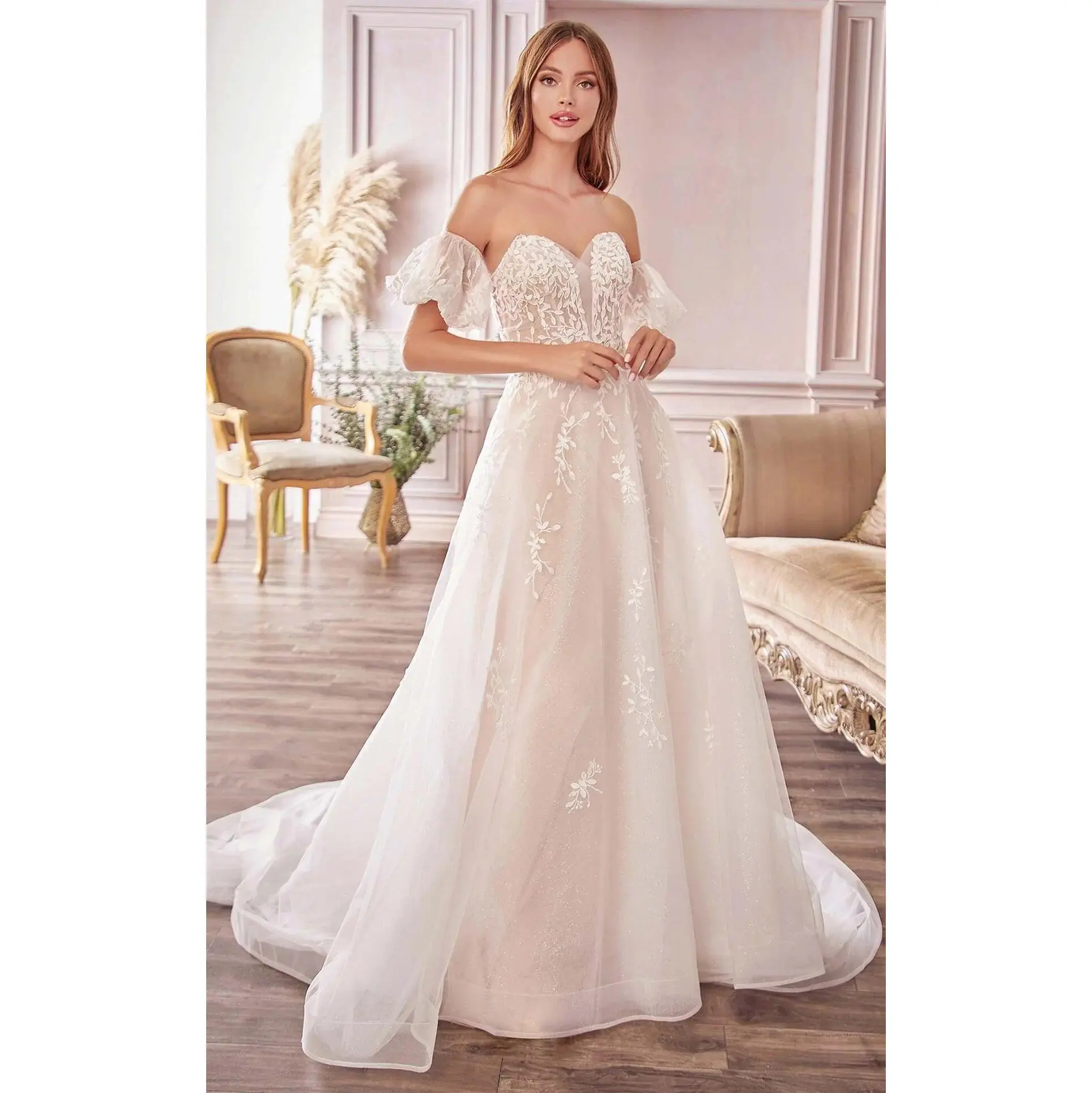 Willow Lace Sparkly Off Shoulder Wedding Dress: Off White - TikTok Shop Willow Lace Sparkly Off Shoulder Wedding Dress: Off White - TikTok Shop