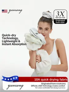 New Ultra-Absorbent Tech Hair Turban Scrunchie, Fast Drying & Extra Large Women Hair Ties, Stylish Hair Accessories, Hair Wrap