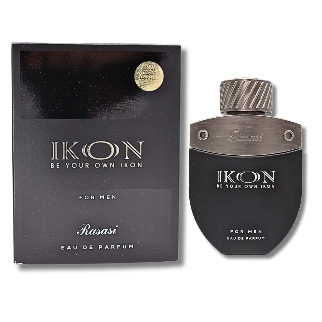 Rasasi Be Your Own Ikon Men's Eau de Parfum Spray - Masculine Fresh Citrus EDP Perfume Spray for Adults, 3.3 fl oz (3-3.9 fl oz Range), Single Item, Fragrances