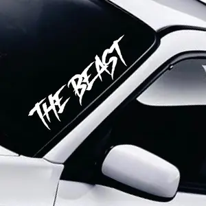 The Beast v2 Car Decal Truck Bumper Sticker Window Windshield Banner JDM Vinyl Men