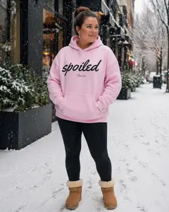 Spoiled - Graphic Hoodie Made in the USA 50% Cotton 50% Poly Heavy blend