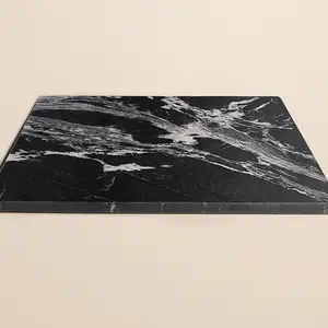 Natural Granite Multi-Use Board - Black Marbling Design Chef's Chopping