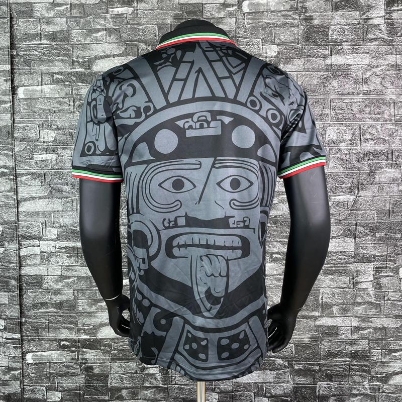 1998 World Cup Mexico National Team Away Long Sleeve Retro Soccer Jersey Black