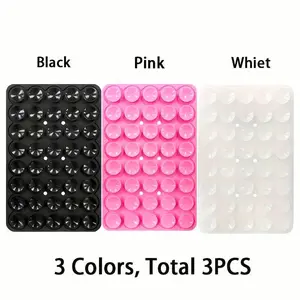 Silicone Suction Cup Phone Holder, Multi-purpose Strong Adhesive Phone Holder, Phone Accessories for Selfie & Video, Durable Phone Holder for iPhone & Android, Stand, Phone Suction Mount