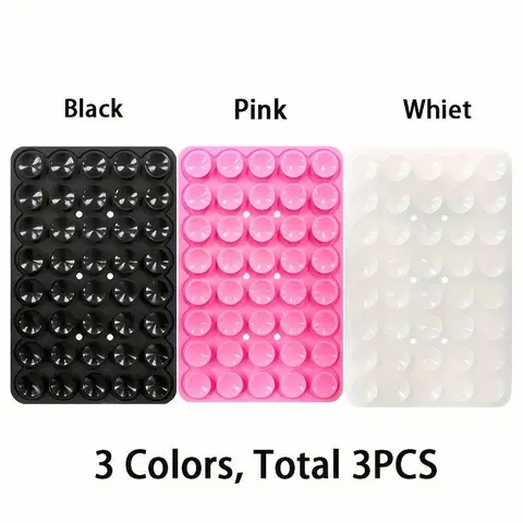 Silicone Suction Cup Cell Phone Holder, Multi-purpose Strong Adhesive Phone Holder, Phone Accessories for Selfie & Video, Durable Phone Holder for iPhone & Android, Stand, Phone Suction Mount, Phone Suction Pad
