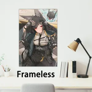 Poster Zone Modern Zero art 2D poster, suitable for bedroom living room decor. Miyabi Vibrant colors, clear Zenless images ideal for home Hoshimi office decor.