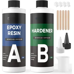 Epoxy  34OZ, Hard Type, Non-Yellowing,  Clear, Self-Leveling, Ideal for , Casting, , DIY & Crafts