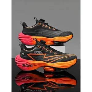 Unisex Road Running Shoes, Lightweight Breathable Textile Upper, Auto-Lock Laces, Shock-Absorbing Midsole, Anti-Slip Sole