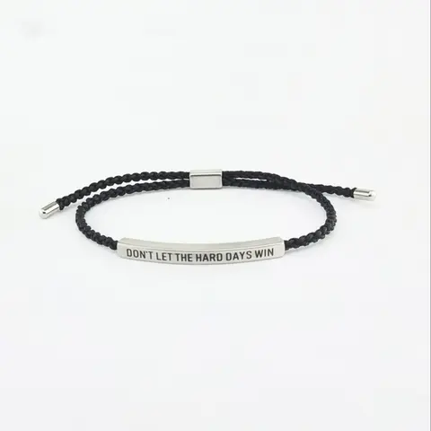 Unisex Inspirational High Quality Bracelet, Adjustable Knit Wristband, Positive Energy Gift, Versatile Fashion Accessory, Perfect for Daily Wear, Beautiful Bracelets, Jewelry Bracelet