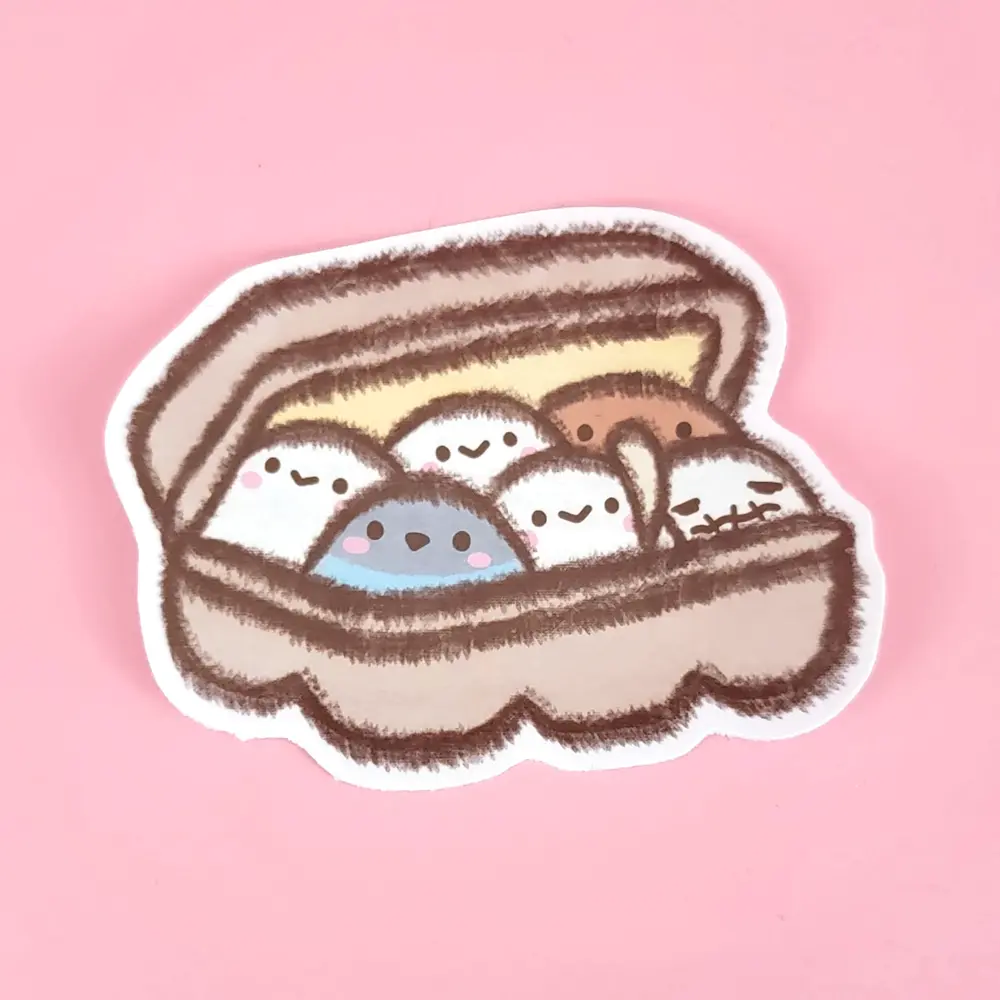 CLEARANCE Vinyl Sticker - Egg Carton Poe & Karl