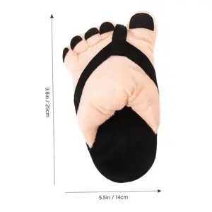 Giant slippers, clothing, slippers and shoes, funny party props, comfortable unisex foot covers suitable for Cosplay masquerade ball events, cartoon toe shoes, warm soft slippers, winter cartoon funny indoor shoes for men and women