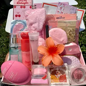 In Love With You Glam Box Self Care Gift Set with Cherry Kiss Detangler Lip Products & More Personal Care Essentials for Radiant Beauty