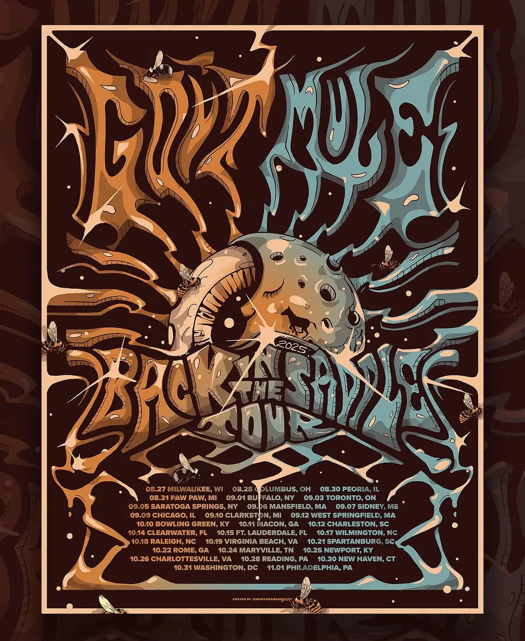 Limited Edition Dual Headliner Tour Poster