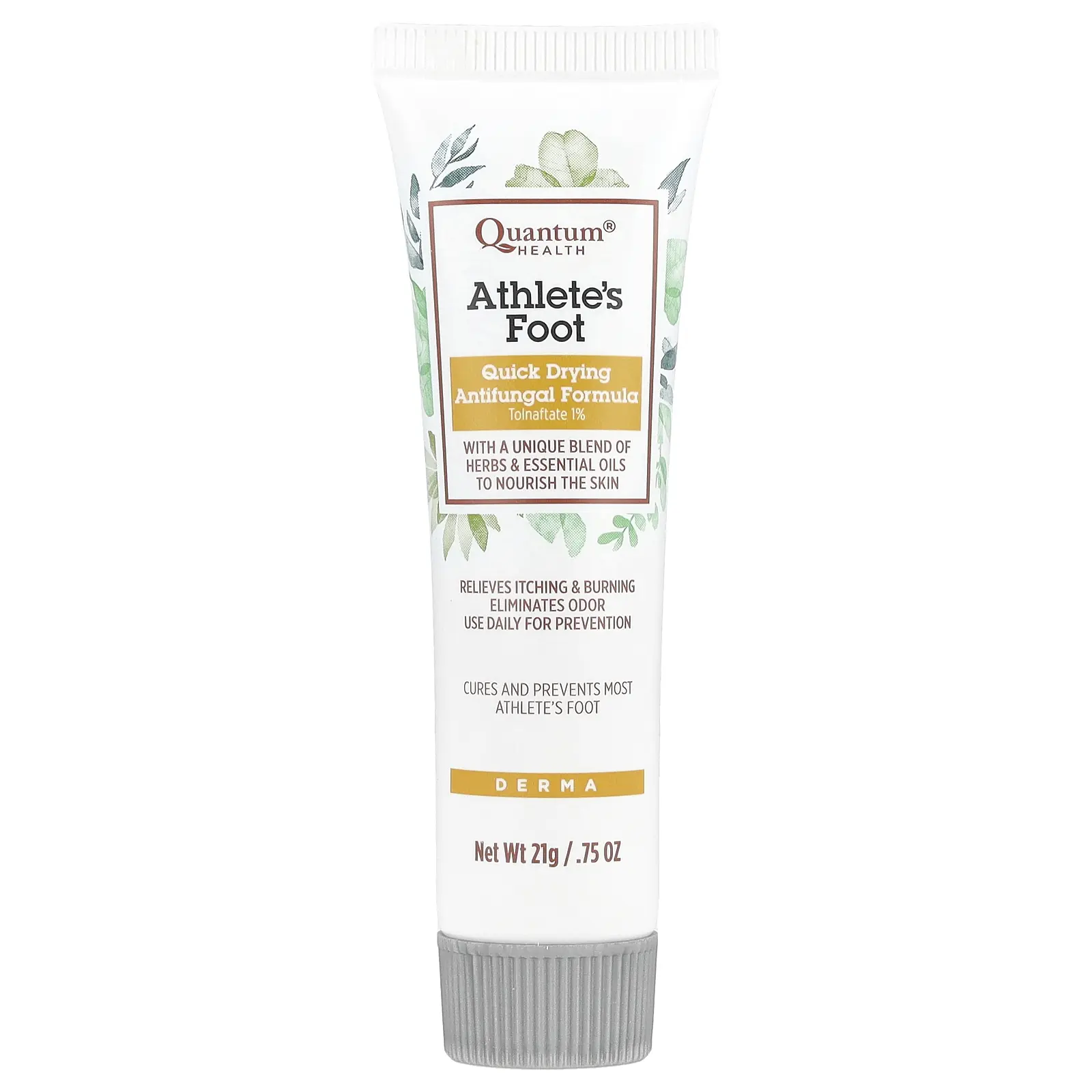 Quantum Health Athlete's Foot, Quick Drying Antifungal Formula, 0.75 oz (21 g) | HSA/FSA Eligible