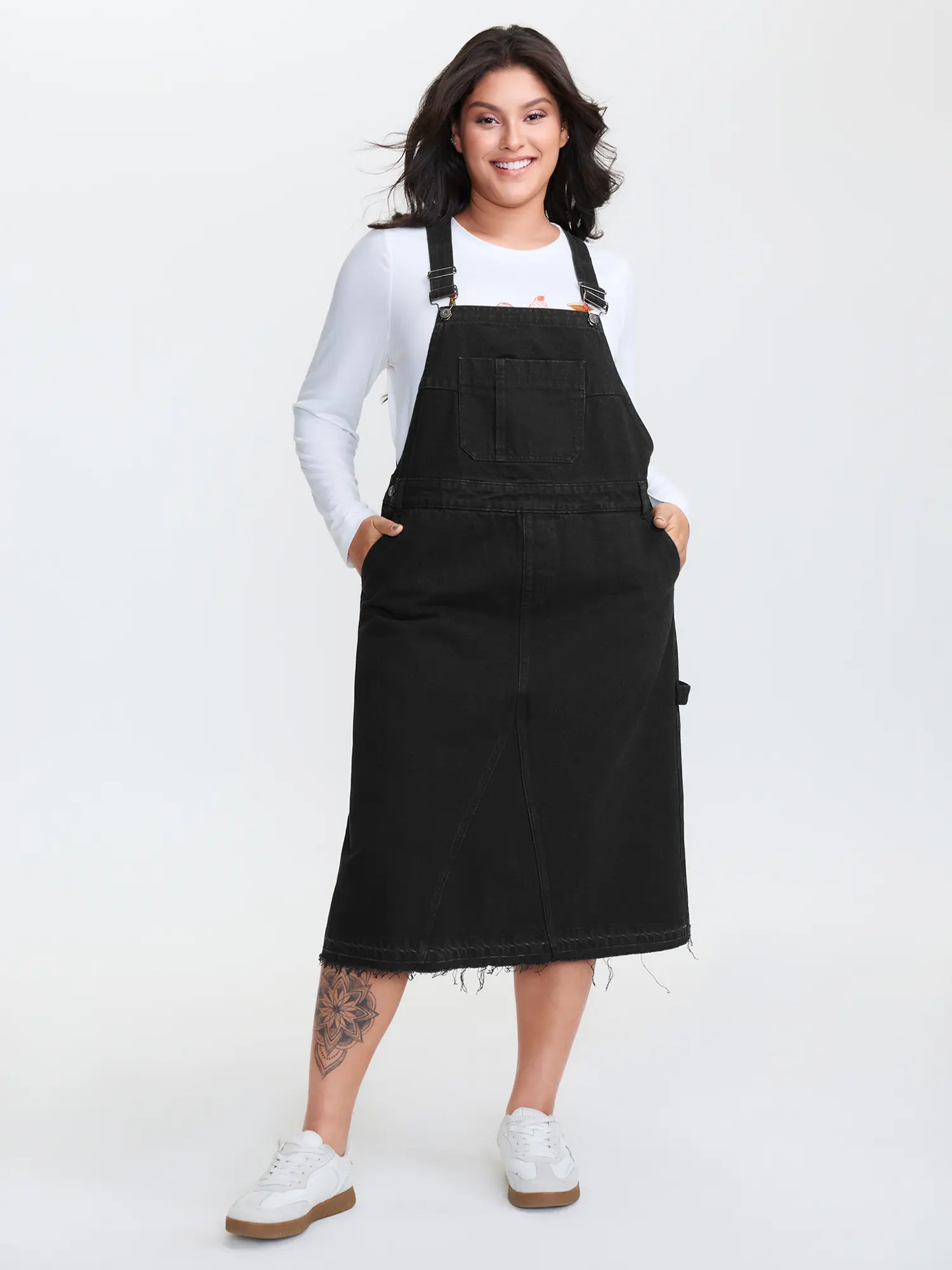 BloomChic Women's Solid Cotton Strappy Adjustable-Strap Denim Overall Dress  with Pocket, Fit Casual & Birthday Dress for 2026 Spring Break Gift  (Easter) Summer Pick - TikTok Shop