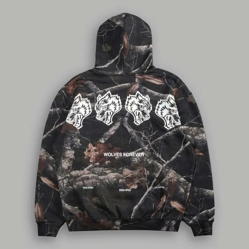 Darc Sport Wolves Have Your Back "Pierce" Hoodie & Tee Marrom Camufladas Youth & Adult Sizes