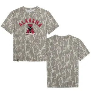 Red A Crimson Tide Original Bottomland Pattern Camo Tee – Clean Graphic Camouflage Shirt