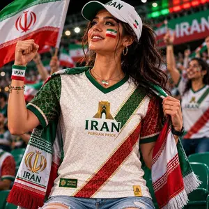 Personalized Iran Soccer Jersey, Custom Name Number Football Shirt, Persian Pride Fan Jersey, Unisex Sports Tee