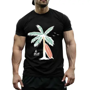 Christian Bible Verse Pattern T Shirt Beach Vibes Coconut Tree Tee Ocean Aesthetic Backprint Top Trendy Unisex Baptism Gift Faith Summer Outfit