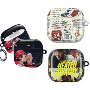 He@ted Riv@lry AirPods Case, Sports Romance Aesthetic Protective Cover for AirPods Gen 1, 2, 3, 4, AirPods Pro 1, 2, 3 Pride Gift for Couples Friends