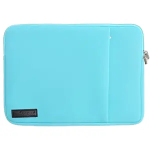 Soft Polyster MacBook Zipper Sleeve Casing - 11in, 13in, 14in, 15in - Black/Blue/Grey/Pink