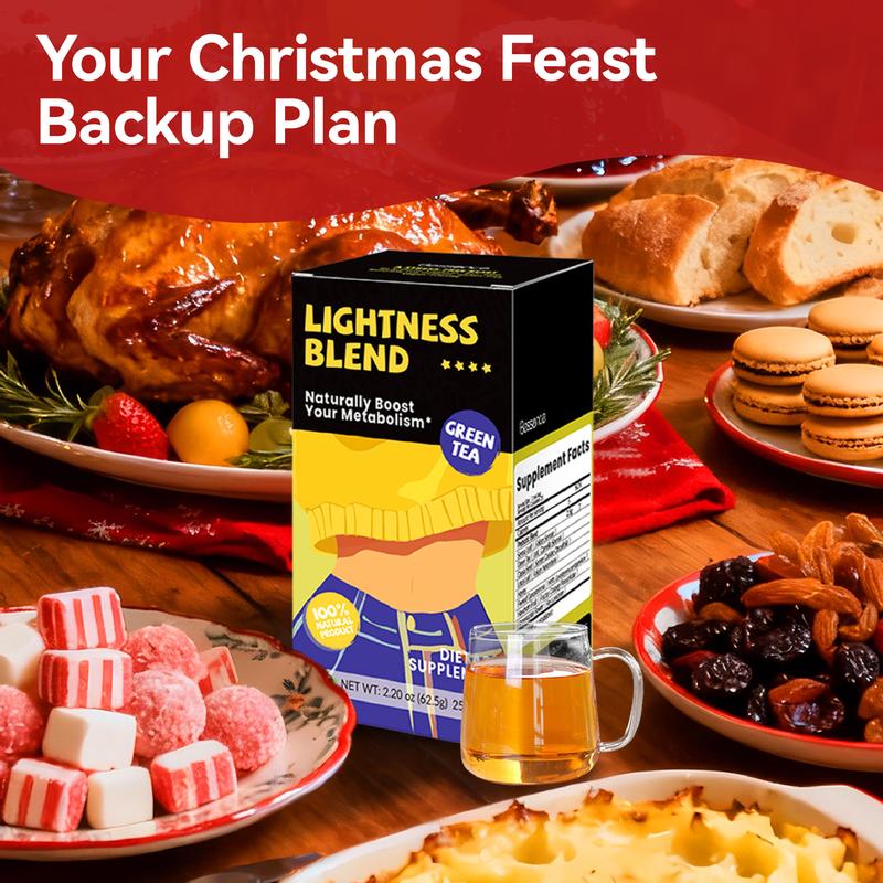 Bessence Lightness Blend Herbal Tea 25 Bags Green Tea Naturally Caffeine-Low Vegan & Non-GMO