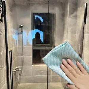 3 Pack Magic Premium Microfiber Cleaning Cloths, Remove Water Stains Glass Cloth, No Scratch Wipe, Easy Clean Kitchen & Car Mirror, Efficient Glass Cleaner