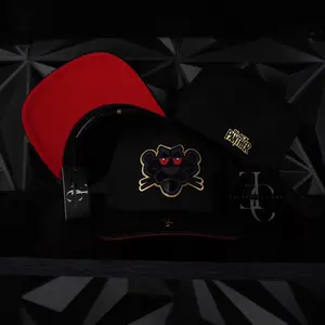 Black panther placa SnapBack hat - black/red