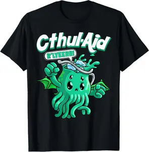 Cool Cthulhu Aid Funny Cthulhu R'lyeehh Cute Meme Halloween T-Shirt Graphic tees