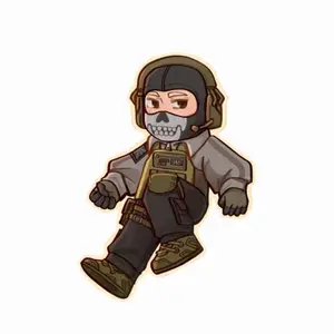 4 Ops FPS Inspired Military Character Acylic Keychains | Horror Character Bag Charm