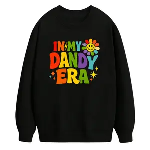 Funny Retro Sweatshirt with Dandy’s Vibes – Colorful Long Sleeve Top