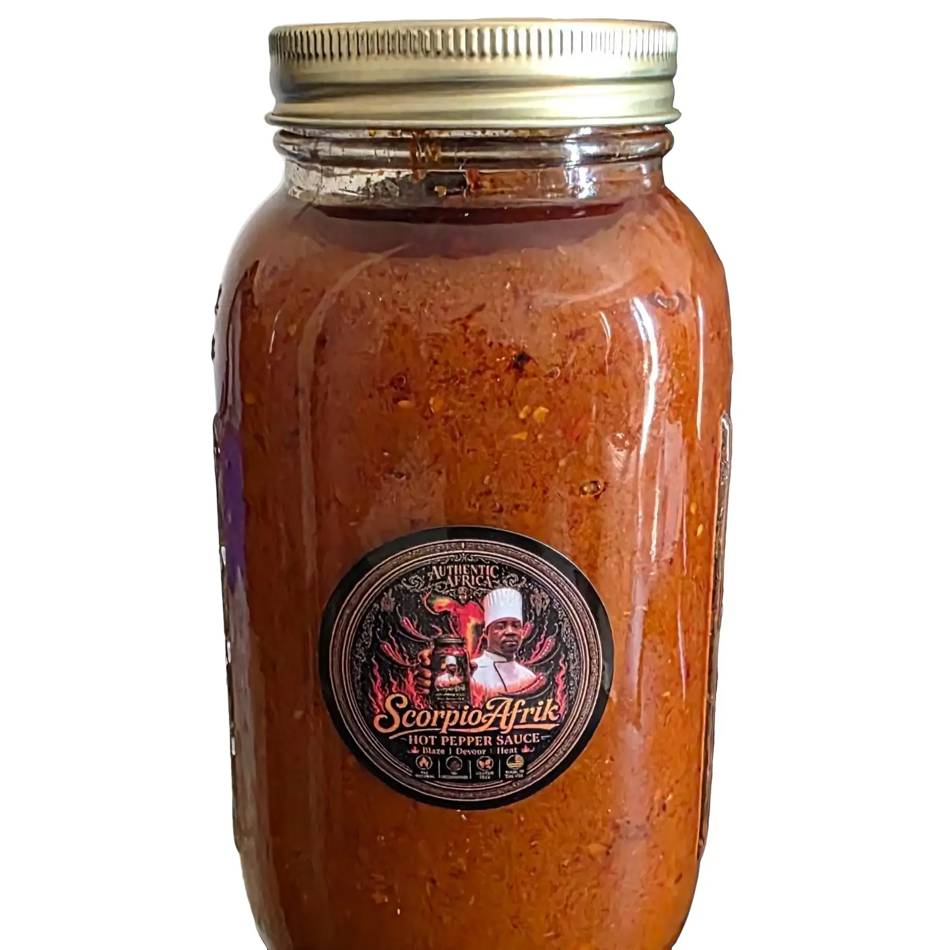Authentic African Hot Pepper Sauce Flavor Dip Spicy Dip Sambal