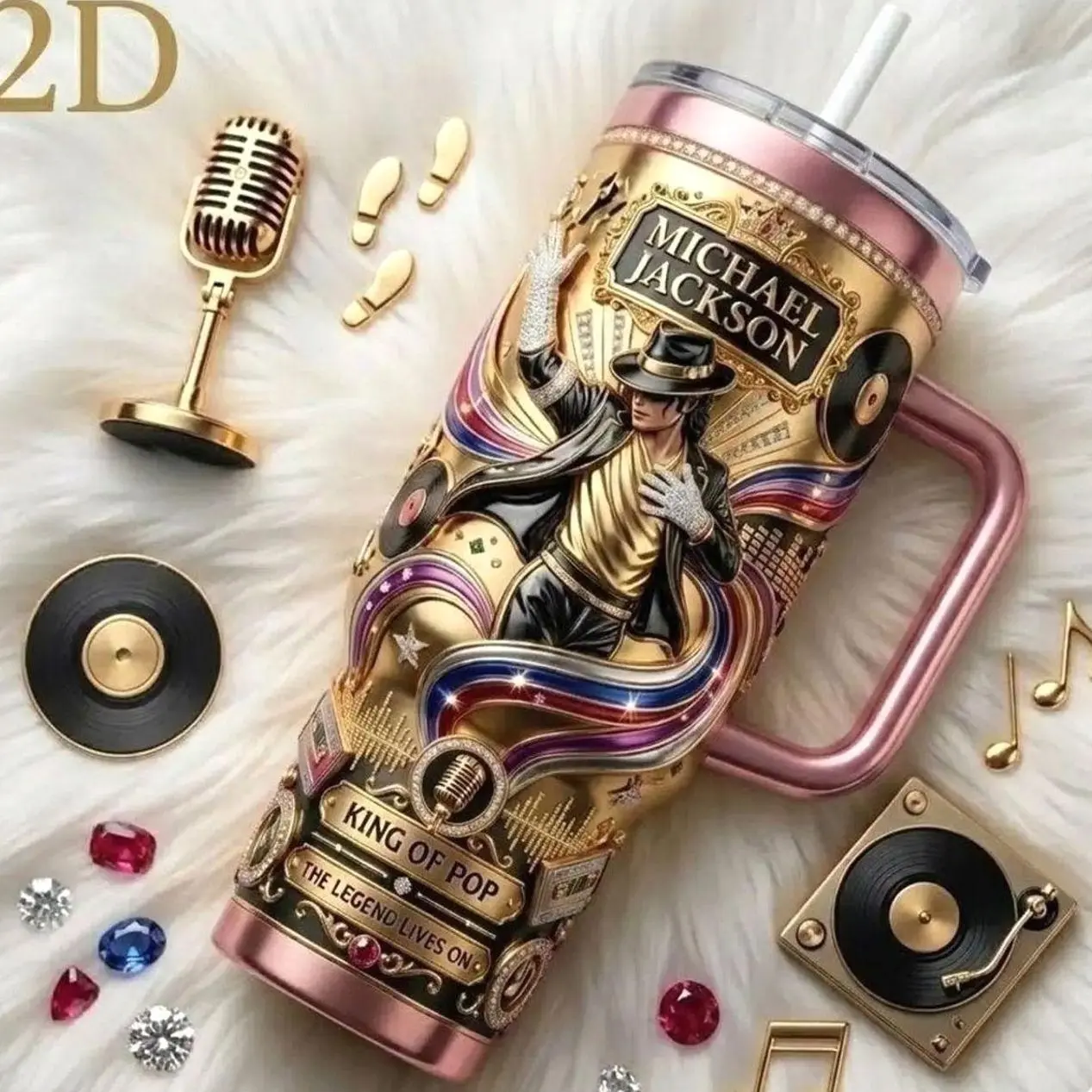 Michael Jackson Tumbler, MJ Tumbler, King of Pop Cup Michael Jackson Tumbler, MJ Tumbler, King of Pop Cup