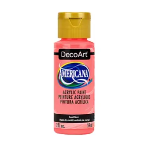 Deco Art Americana Acrylic Paint 2 fl oz, Coral Buzz
