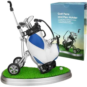 10L0L Golf Gifts for Men Golf Pen Holder Stocking Stuffers for Golfers Funny Gifts Unique Office Supplies Desk Decor, Gift for Birthday Christmas Golf Tournament for Boss Dad Husband Golf Lovers 10L0L