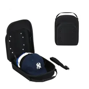 1-Pack Zippered Hat Storage Organizer Bags with Handle,Portable Closet & Travel Cap Holder for Baseball Caps,Sports Gear, Camping Accessories -DurableWaterproof Fabric, Black/Camo