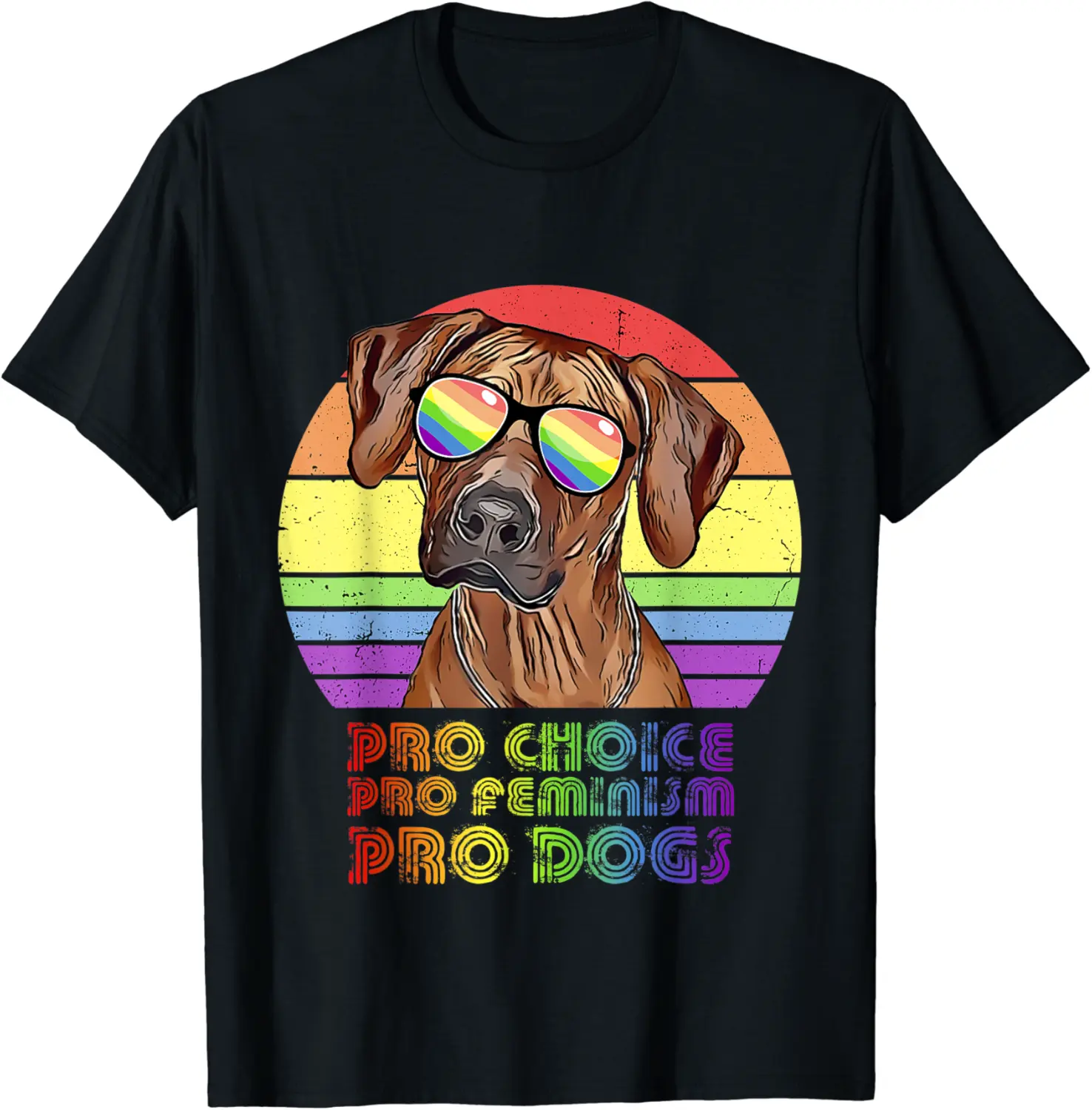 Rhodesian Ridgeback Pro Choice Pro Feminism Pro Dogs LGBTQ T-Shirt - Williamze Shop 29B0B5PX34GP