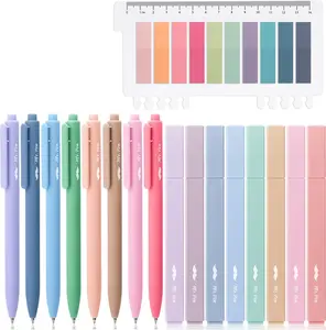 16 Pack Aesthetic Bible Highlighters and Pens with 200 Sheets Transparent Sticky Tabs For Bible Study and Journaling