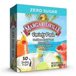 Margaritaville Sugar-Free Powdered Drink Mix Singles-To-Go Variety Pack 30 Count